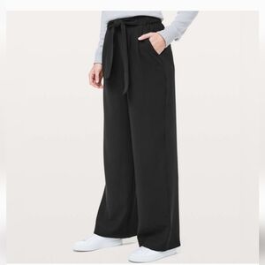 Lululemon Noir Wide Leg Trousers